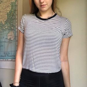 John Galt Navy/White Tee